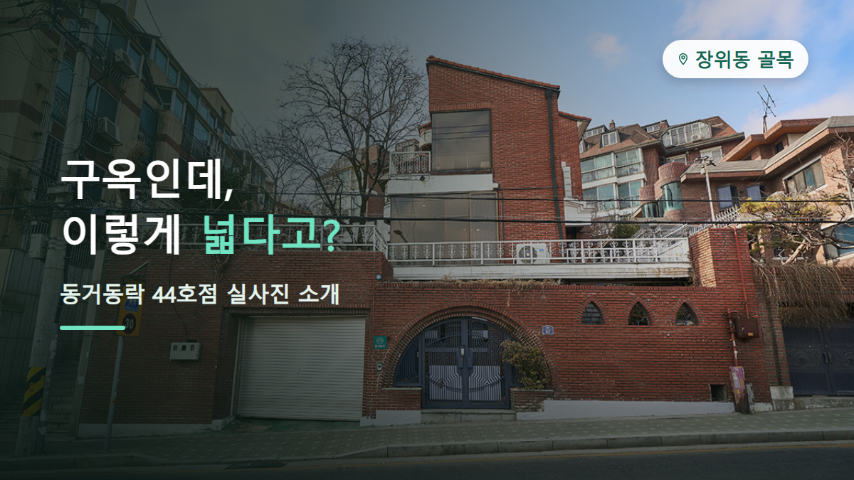 동덕여대 쉐어하우스, 동거동락 44호점의 채광 좋은 단독주택 이야기