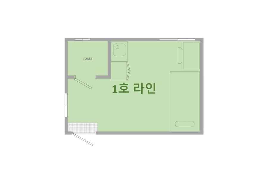 개인실 평면도